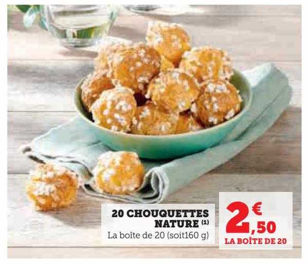 20 Chouquettes Nature
