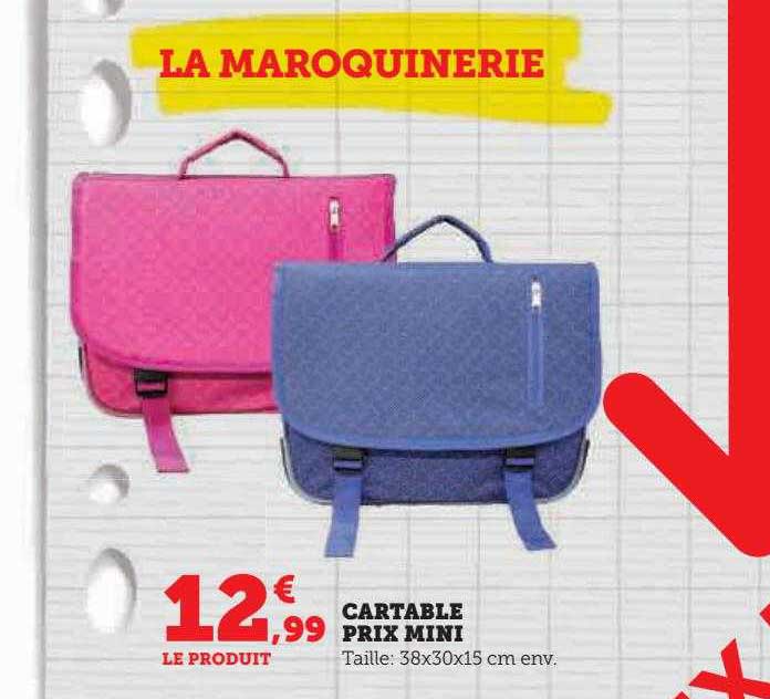 cartable prix mini