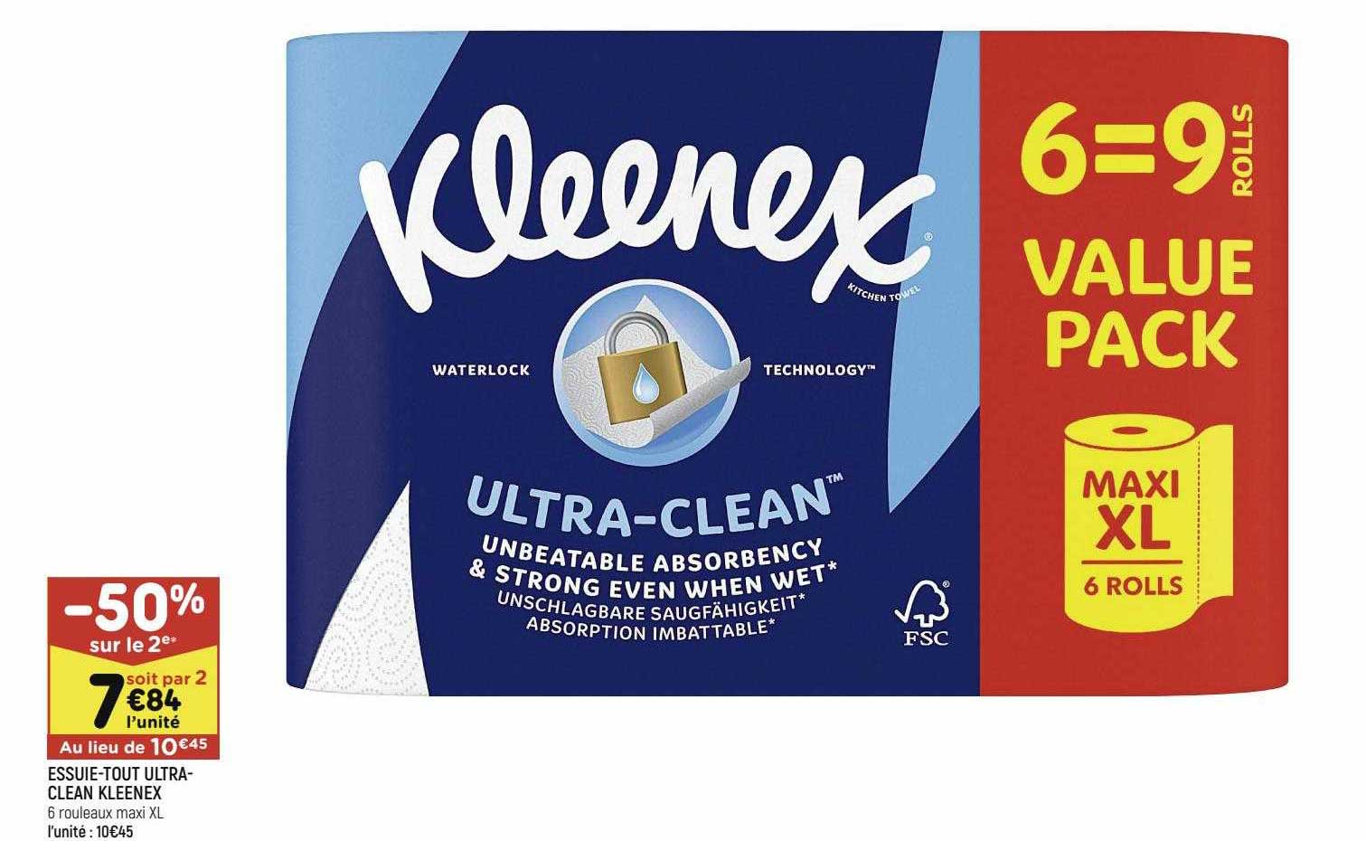 essuie-tout ultra-clean kleenex