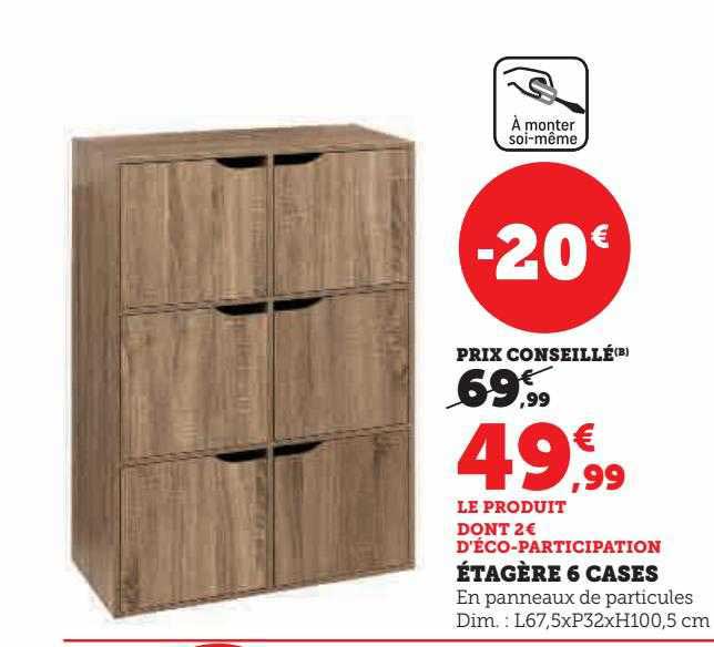 étagère 6 Cases