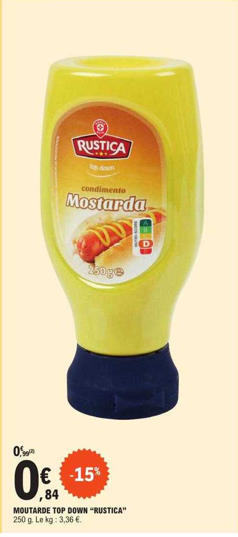 moutarde top down "rustica"