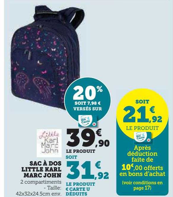 sac à dos little karl marc john