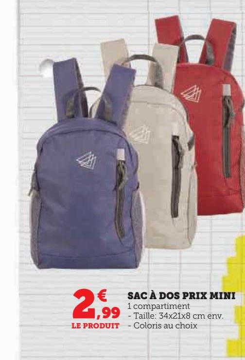 sac à dos prix mini