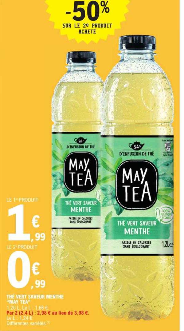 thé vert saveur menthe "may tea"