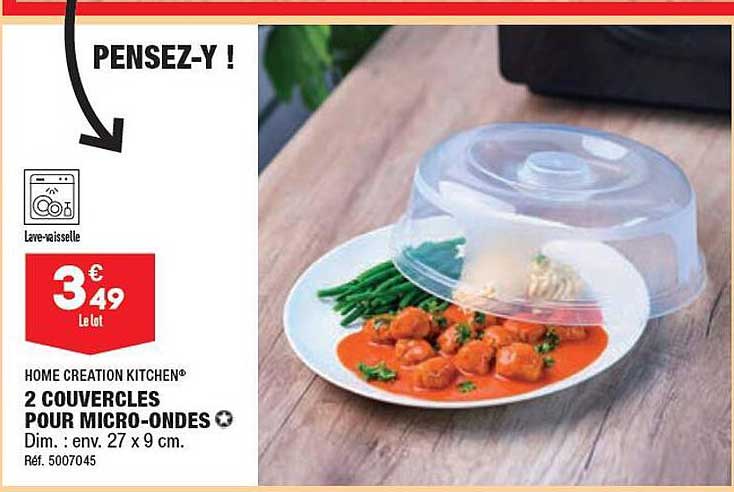 2 Couvercles Pour Micro-ondes Home Création Kitchen