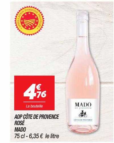 aop côte de provence rosé mado