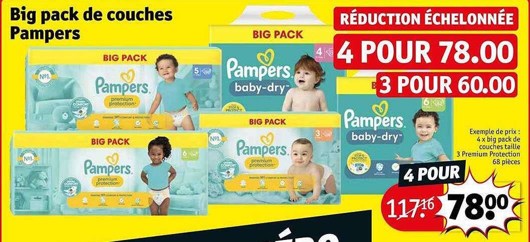big pack de couches pampers