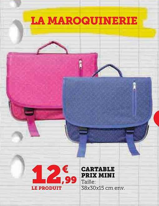 cartable prix mini
