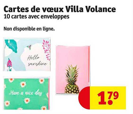 cartes de vœux villa volance