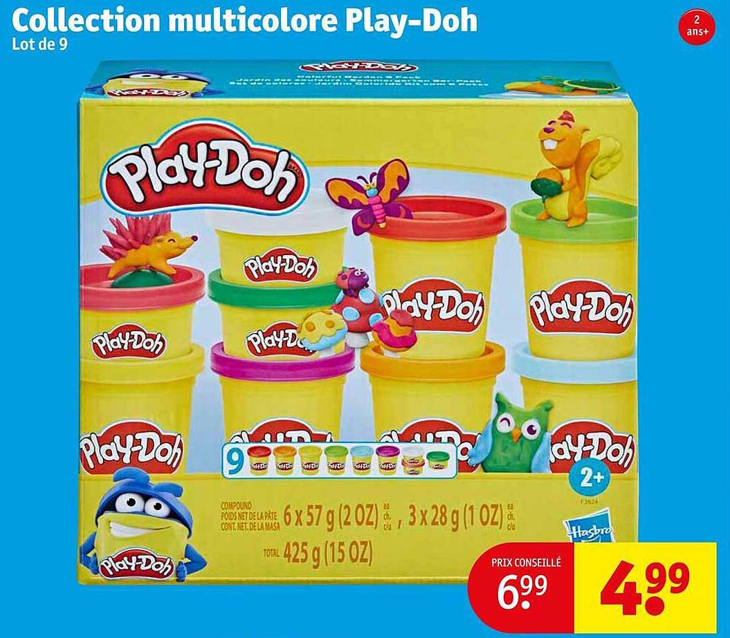 collection multicolore play-doh
