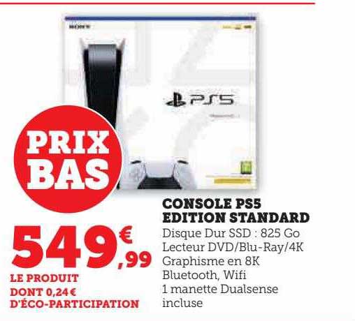 Console Ps5 édition Standard