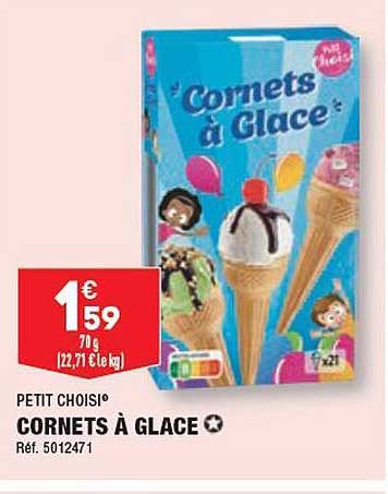 cornets à glace petit choisi