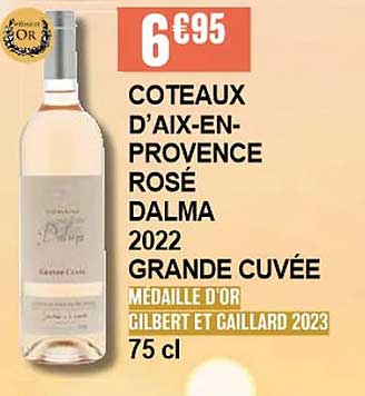côteaux d'aix-en-provence rosé dalma 2022 grande cuvée