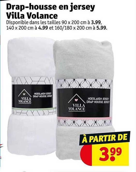 drap-housse en jersey villa volance