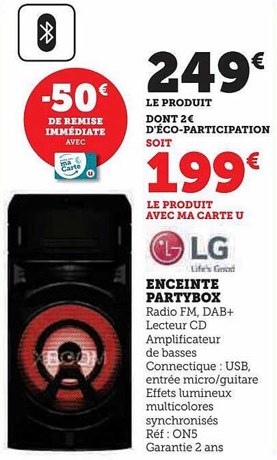 enceinte partybox lg