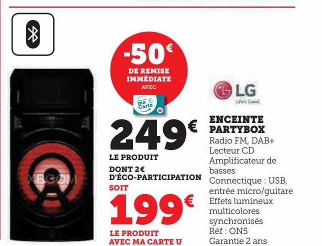 Enceinte Partybox Lg