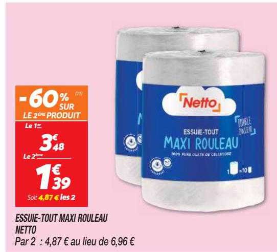 Essuie-tout Maxi Rouleau Netto