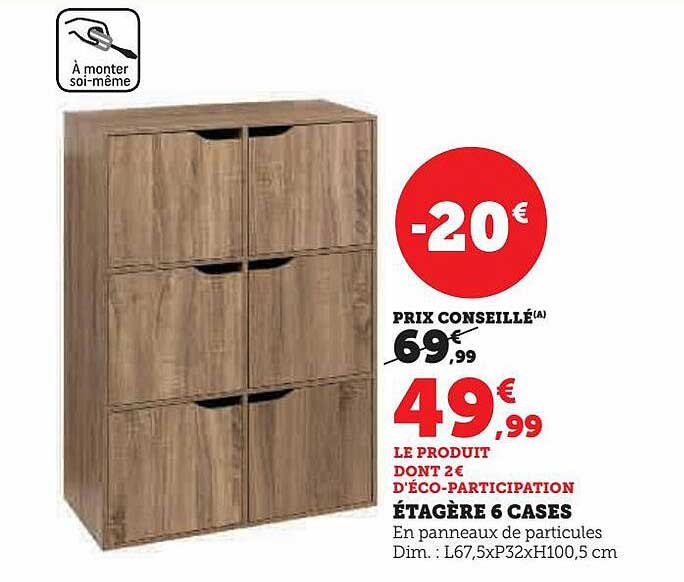 étagère 6 Cases