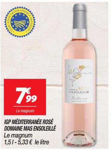 igp méditerranée rosé domaine mas ensoleillé