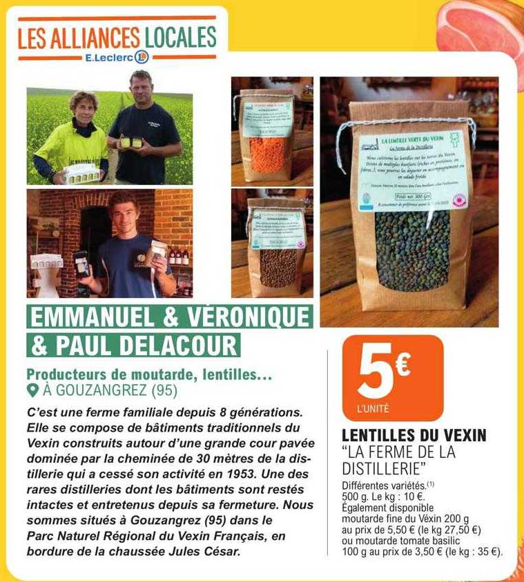 lentilles du vexin "la ferme de la distillerie"