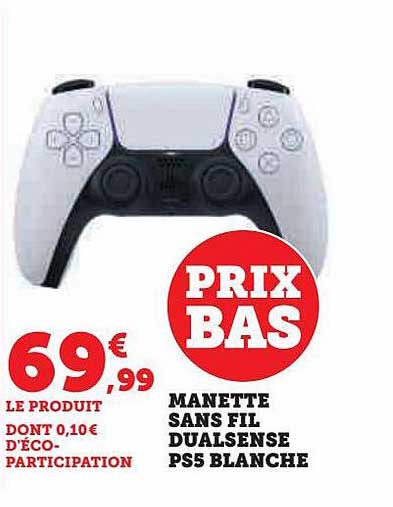 Manette Sans Fil Dualsense Ps5 Blanche