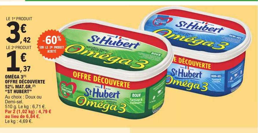 oméga 3 offre découverte 52% mat.gr. "st hubert"