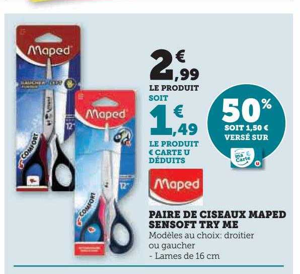 paire de ciseaux maped sensoft try me