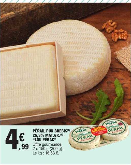 pérail pur brebis 26,3% mat.gr. "lou pérac"