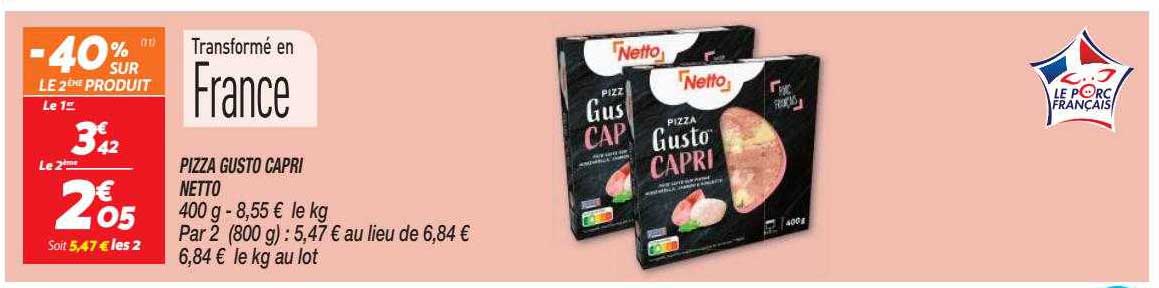 Pizza Gusto Capri Netto