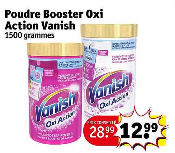 poudre booster oxi action vanish