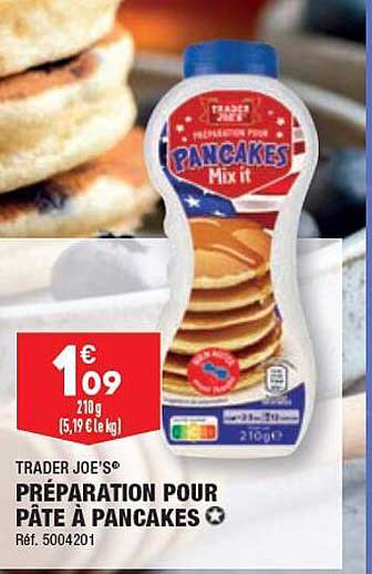 préparation pour pâte à pancakes trader joe's