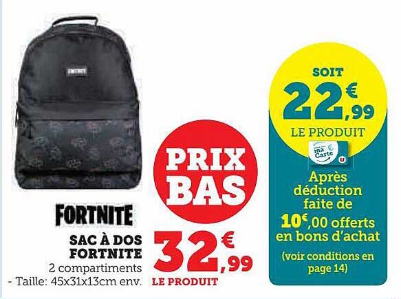 Sac à Dos Fortnite