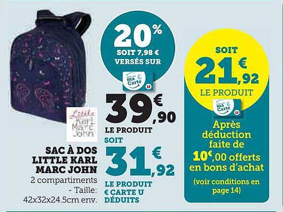 sac à dos little karl marc john