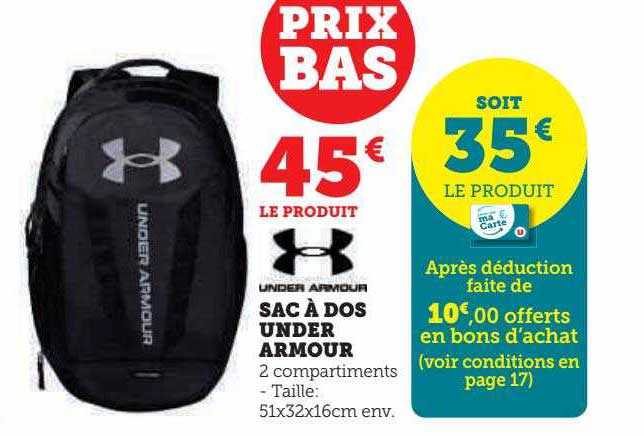 sac à dos under armour