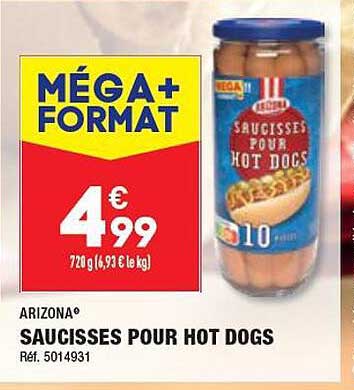 saucisses pour hot dogs arizona