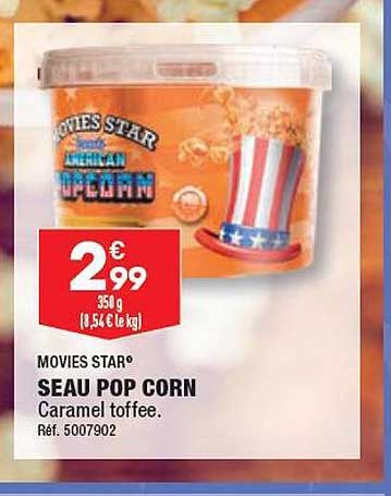 seau pop corn movies star