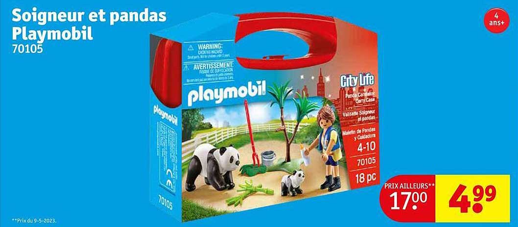 soigneur et pandas playmobil