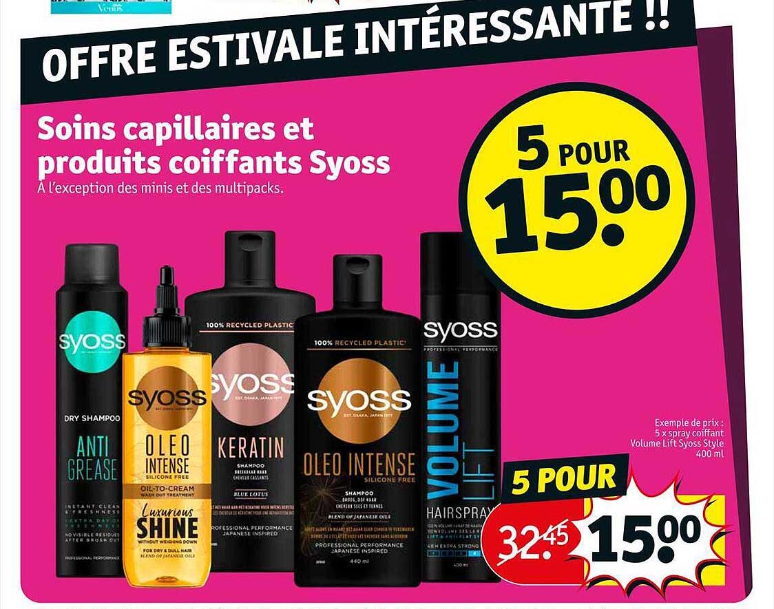 soins capillaires et produits coiffants syoss