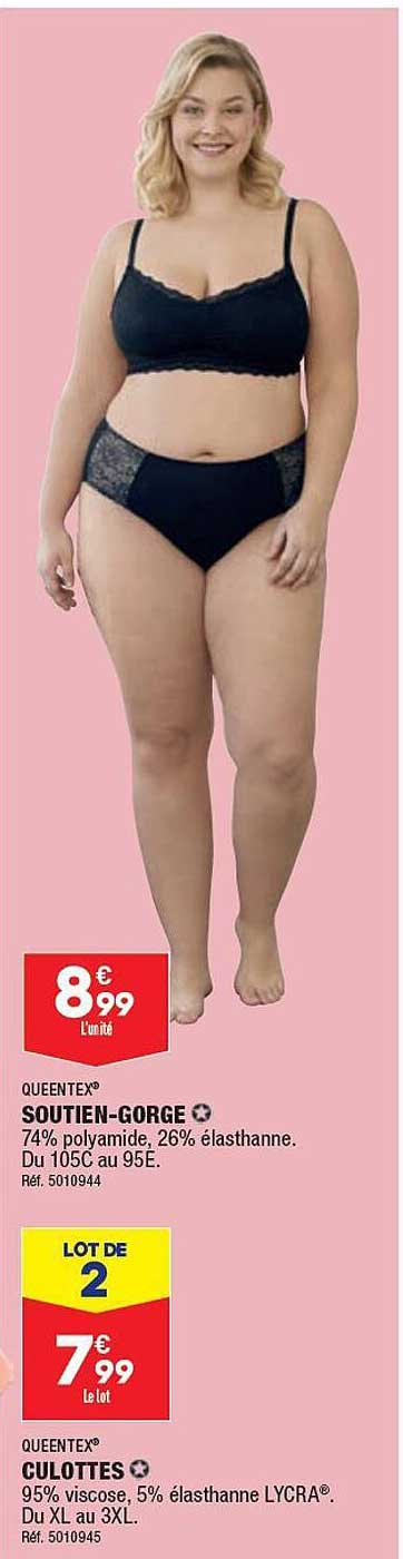 soutien-gorge queentex, culottes queentex