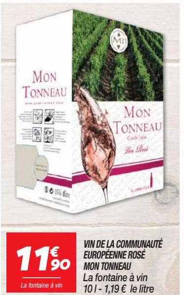 vin de la communauté européenne rosé mon tonneau