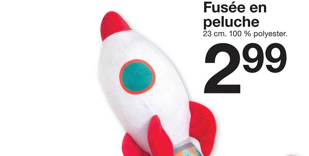 fusée en peluche