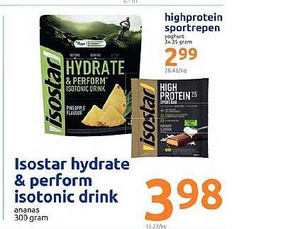 isostar hydrate & perform isotonic drink