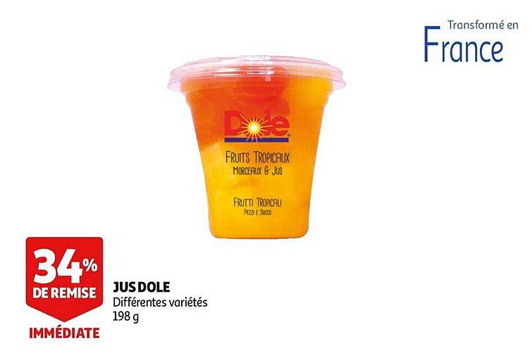 jus dole 34% de remise immédiate