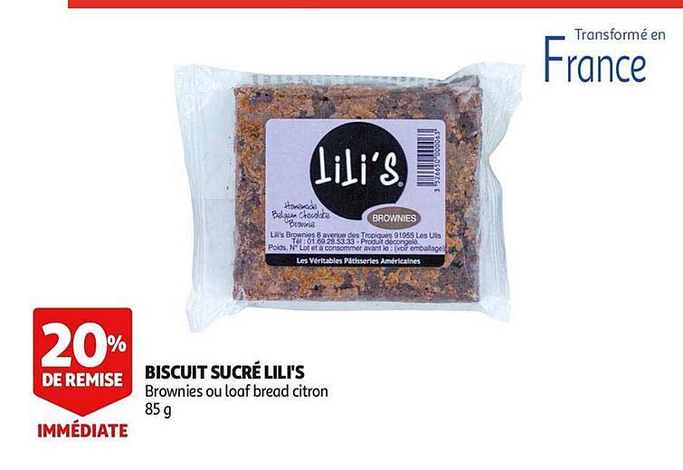 Lili's Biscuit Sucré 20% De Remise Immédiate