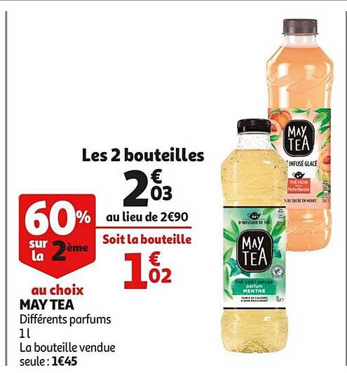 may tea 60% sur le 2ème au choix