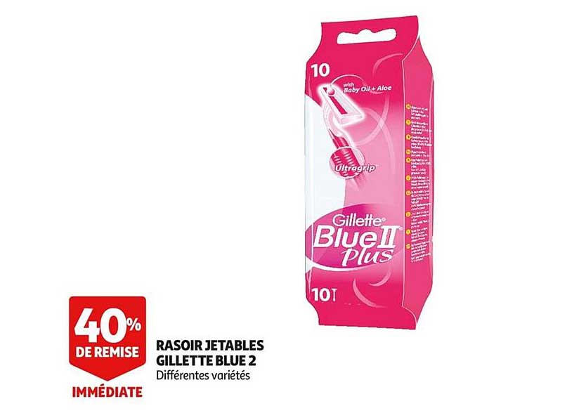 Rasoir Jetables Gillette Blue 2 40% De Remise Immédiate