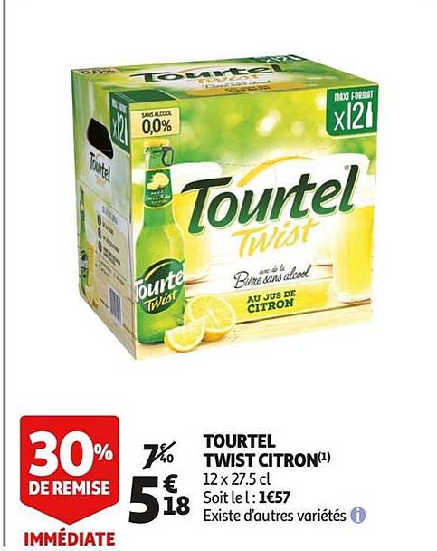 Tourtel Twist Citron 30% De Remise Immédiate