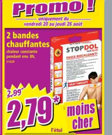 2 Bandes Chauffantes Stopdol