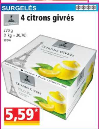 4 citrons givrés