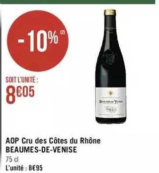 aop cru des côtes du rhône beaumes-de-venise